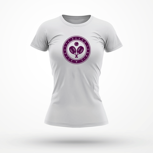 Camiseta Feminina Rezgatte Beach Tennis – Branca