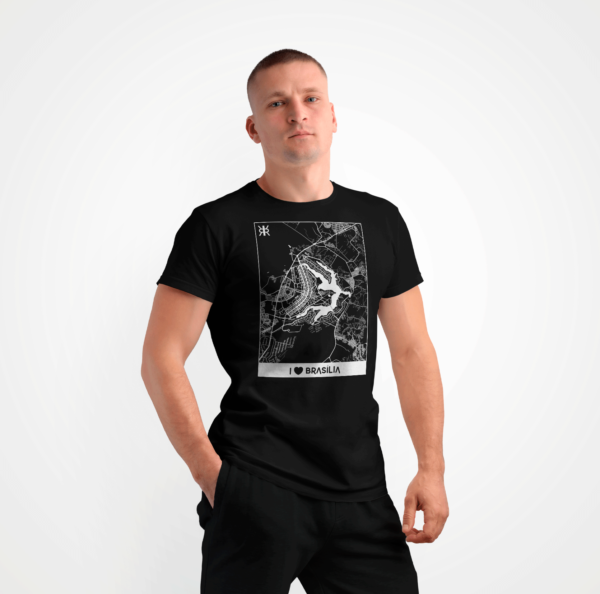 Camiseta Rezgatte I Love Brasília – Preta
