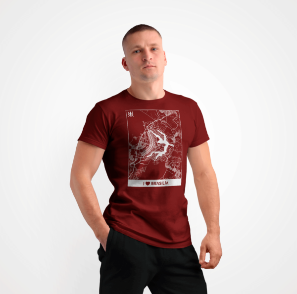 Camiseta Rezgatte I Love Brasília – Vermelha
