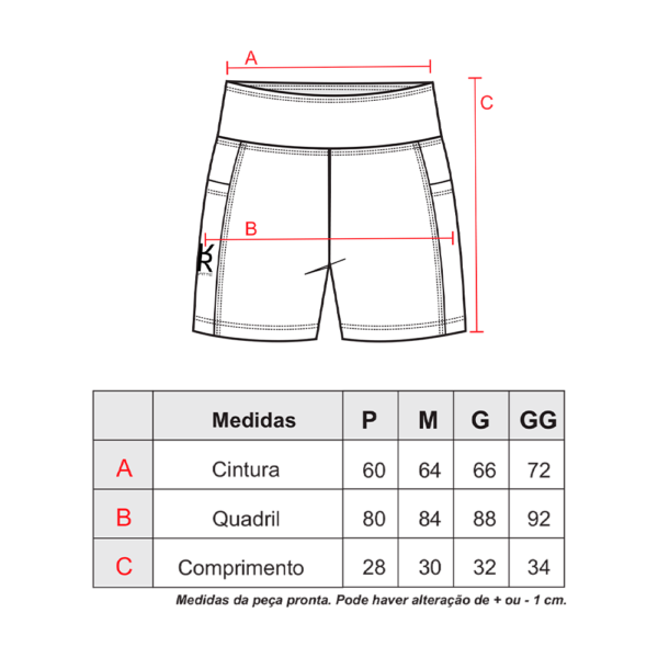 Short Rezgatte Tech com bolso UV50+ Azul
