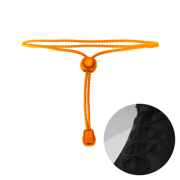 Cadarço elástico ajustável Rezgatte Lock – Laranja